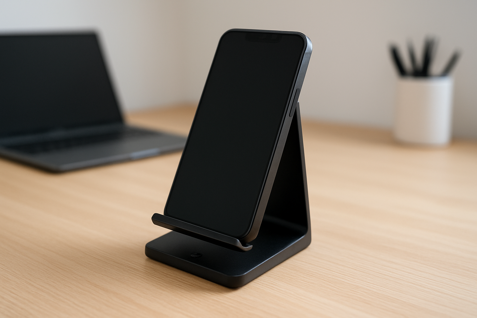 Minimalist Angled Phone Stand – Universal Smartphone Holder